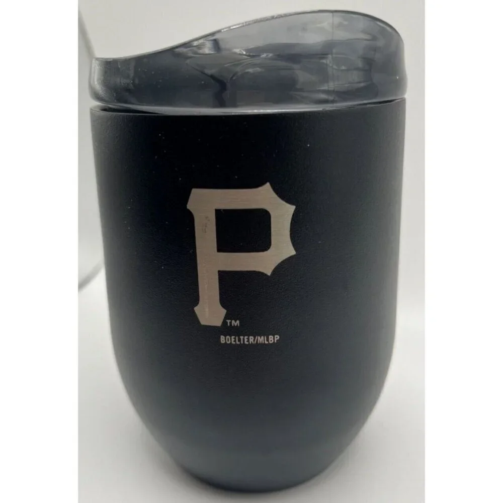 MLB Baseball Pittsburgh Pirates 16oz Stainless Steel Curved Ultra Tumbler